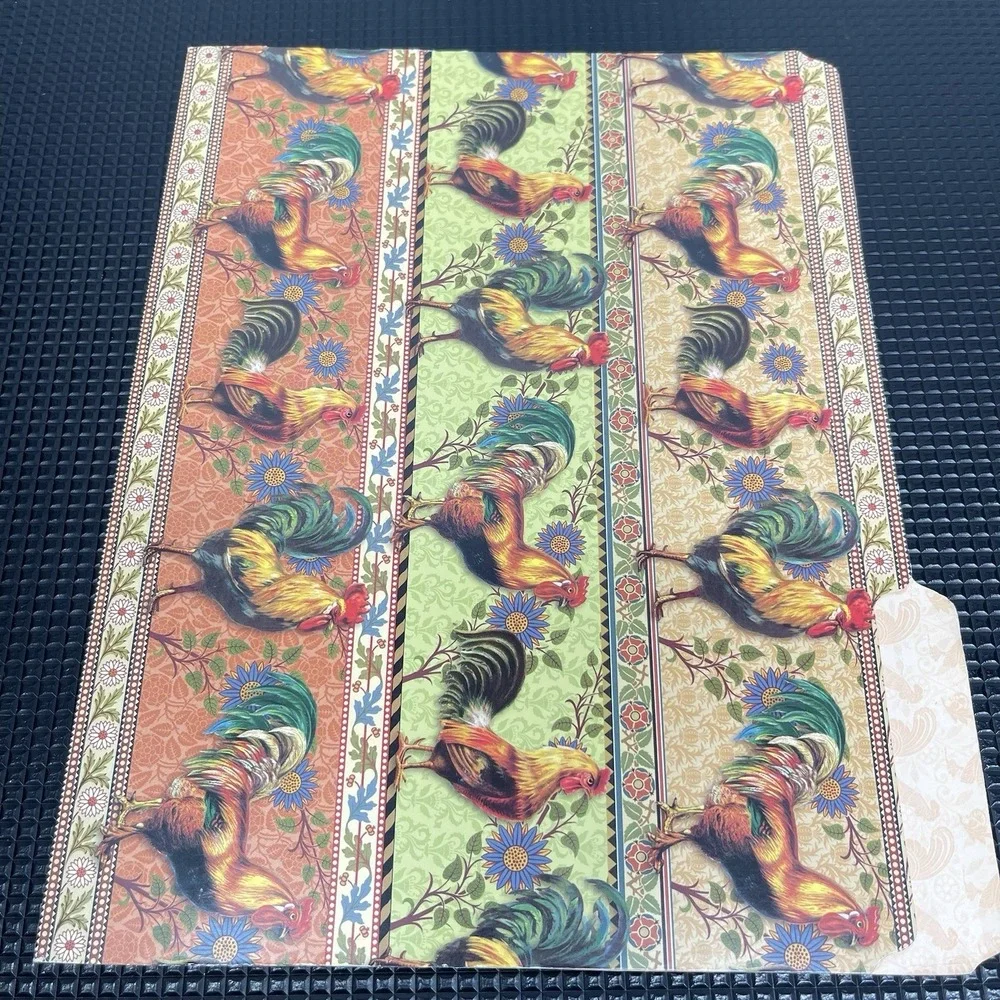 File Folders Lot Of 18 Assorted Vintage Style Botanical Patterns & Birds Floral